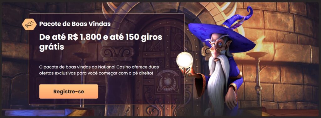 Bônus e promoções no Casino Nacional