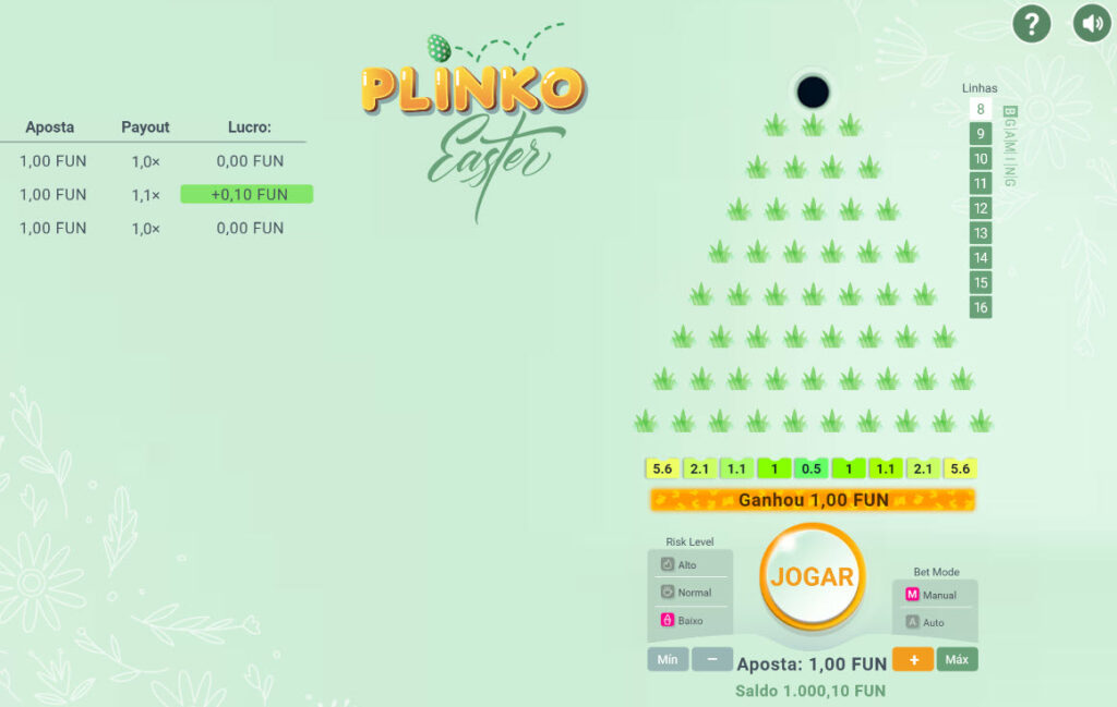 Easter Plinko do Desenvolvedor Bgaming Brasil