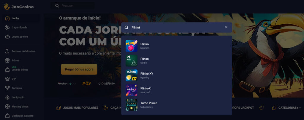 Joocasino Plinko Brasil