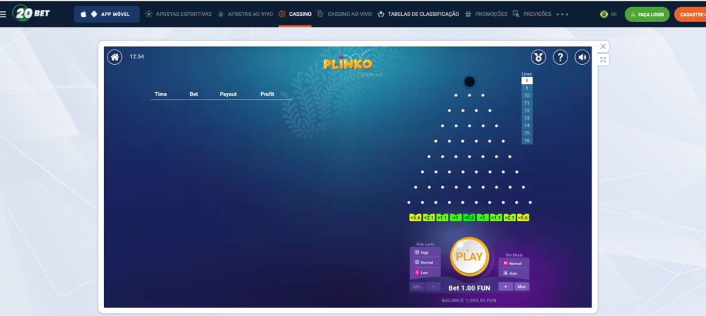 casino 20Bet plinko