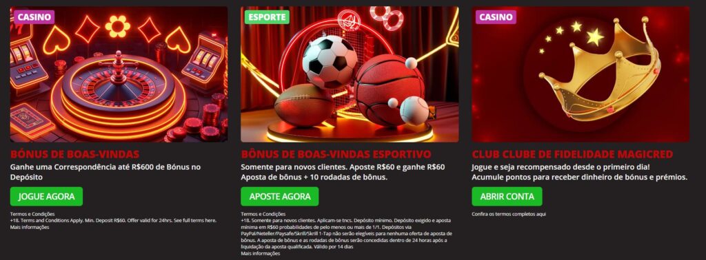 MagicRed bônus
